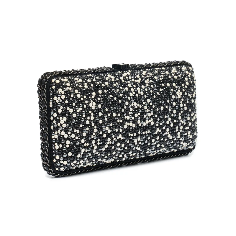 Chanel Black Handbag for Business MeetingsCHANEL Beaded Pearl Clutch